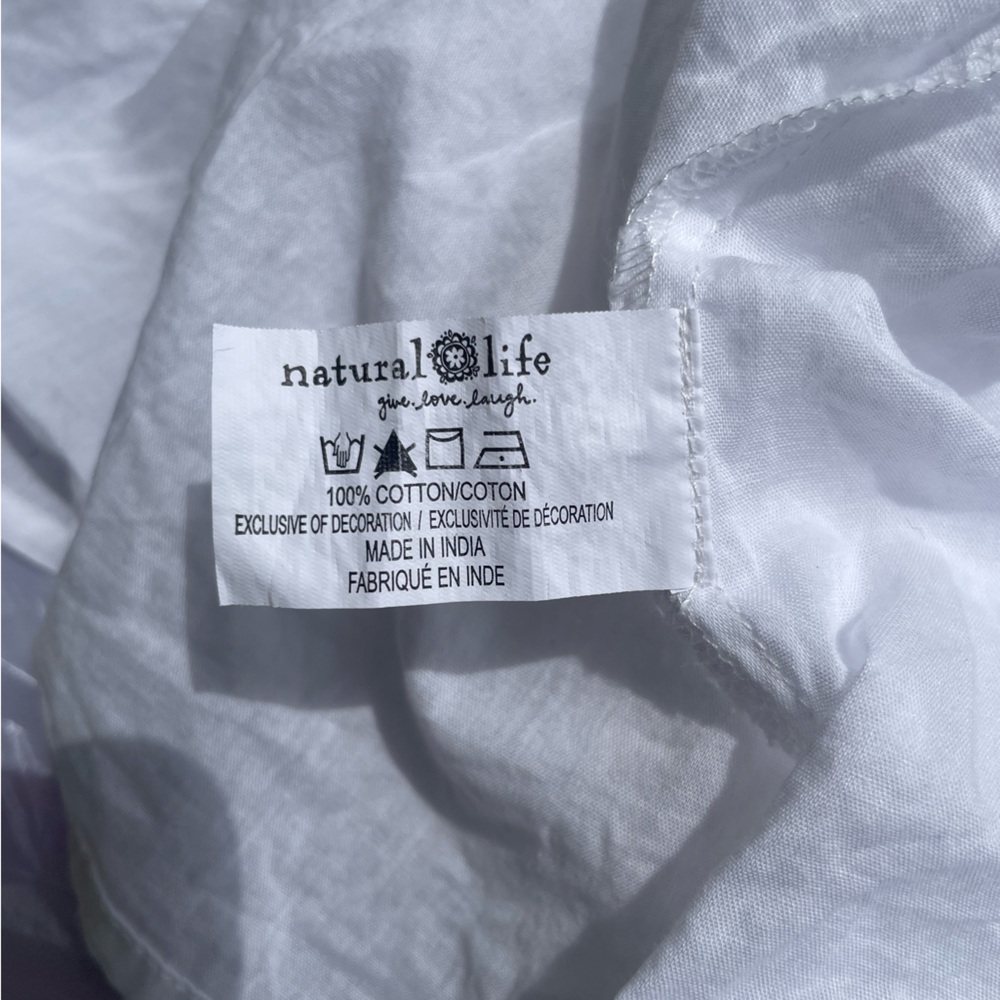 Natural Life White Cotton Lace Blouse - Picture 10 of 10